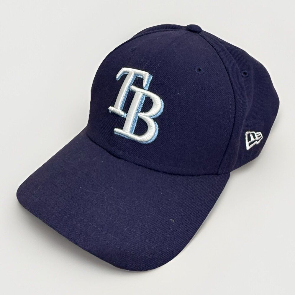 New Era 9FORTY Tampa Bay Rays MLB Adjustable Navy Blue Baseball Hat Cap TB Logo